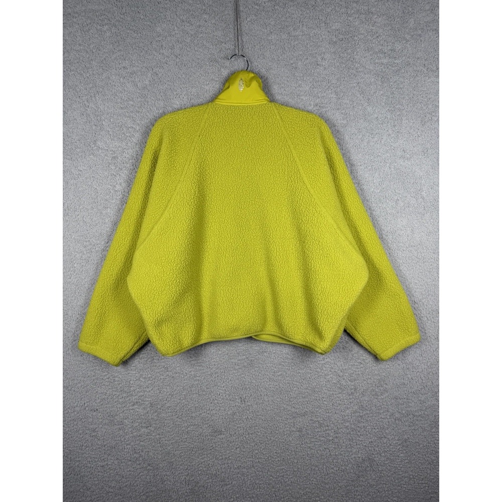 Free People Movement Hit The Slopes Fleece Jacket Pineapple Punch Size Woman's L - Picture 5 of 5